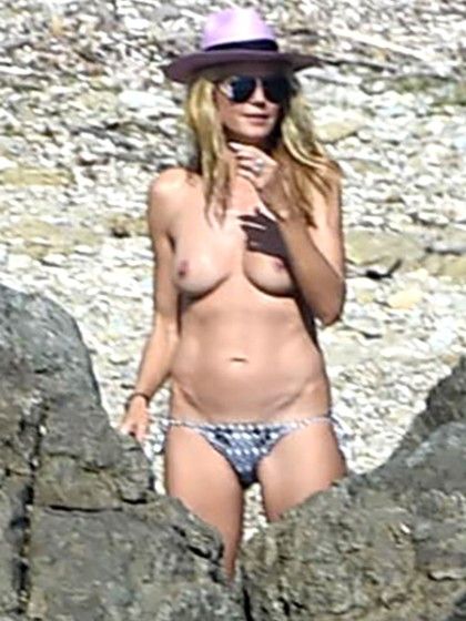Heidi Klum nipples exposed
