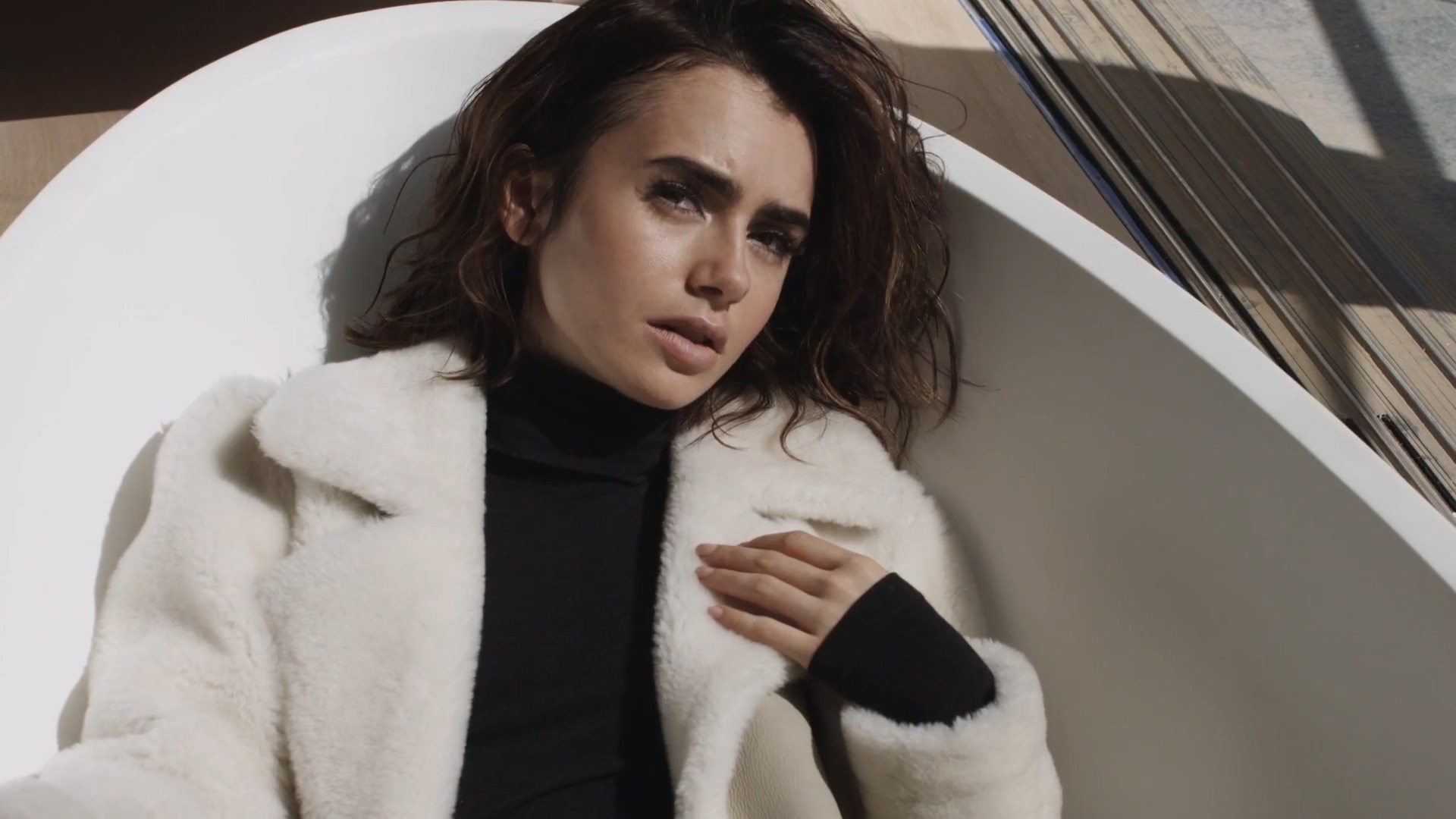 Lily Collins nude boobs